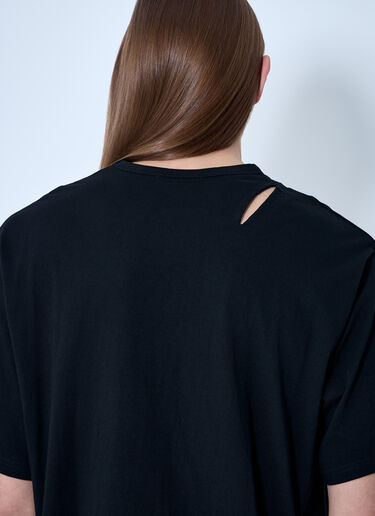 Yohji Yamamoto Slash T-Shirt Black yoy0160009