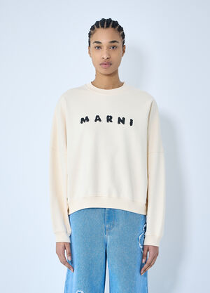 Marni Logo Print Sweatshirt Black mni0259003