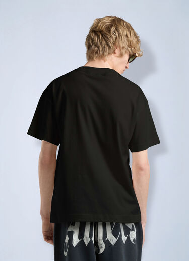 LN-CC® - Palm Angels: Palm Hills Regular T-Shirt - Black Palm Angels Palm Hills Regular T-Shirt Black pma0166107
