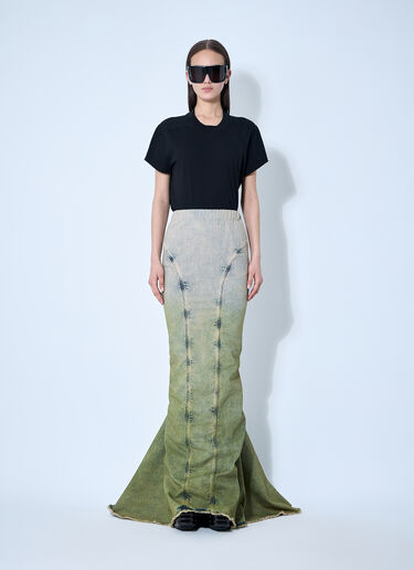 Moncler x Rick Owens Acid Degrade Al Maxi Skirt Green mcs0355020