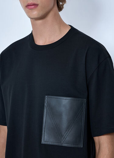 LN-CC® - Bottega Veneta: 口袋细节T恤 - 黑色 Bottega Veneta 口袋细节T恤 黑色 bov0165016