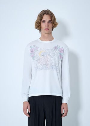 Our Legacy Graphic Long Sleeve T-Shirt White our0164067