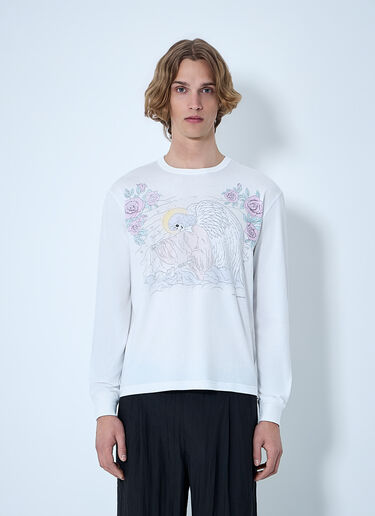 Our Legacy Graphic Long Sleeve T-Shirt White our0164067