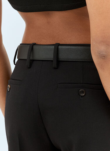 Prada Saffiano Leather Belt Black pra0260045