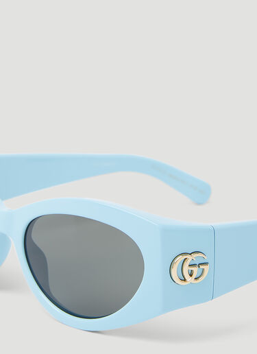 Gucci GG 猫眼形太阳镜 蓝色 gus0254002