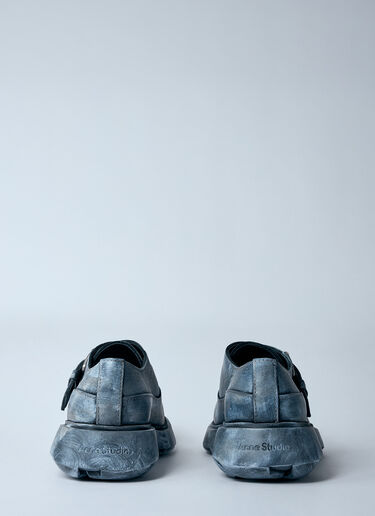 Acne Studios Buckle Leather Shoes Black acn0160013