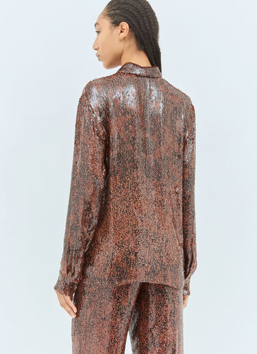 Dries Van Noten スパンコールシャツ レッド dvn0258017