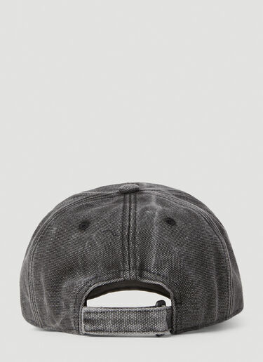 Acne Studios Face Patch Baseball Cap Grey acn0351003