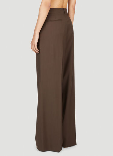 Sportmax Tenda Wide Leg Pants Brown spx0253007