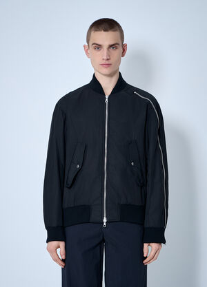 Dries Van Noten Nylon Bomber Jacket Black dvn0160003