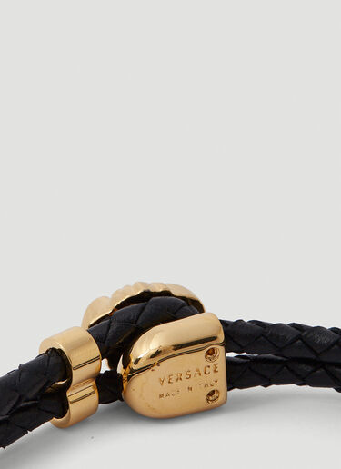 Versace Greca Chain Bracelet Black ver0149036