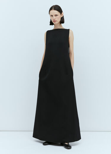 The Row Rhea Wool Dress Black row0253028