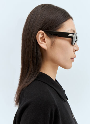 Bottega Veneta Mitre Square Sunglasses Black bos0357001