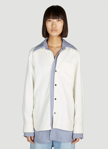 Bottega Veneta Double Layer Shirt White bov0252064