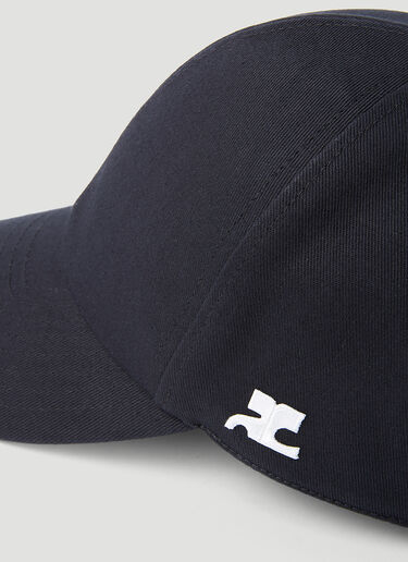 ロゴコットンベースボールキャップ Courrèges ロゴコットンベースボールキャップ ブラック cou0354001