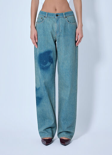 LN-CC® - Jean Paul Gaultier: Wide-Leg Denim Trousers - Blue Jean Paul Gaultier Wide-Leg Denim Trousers Blue jpg0266017