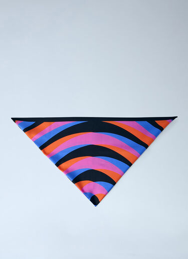 Dries Van Noten Geometric Patterned Silk Scarf Multicolor dvn0264018