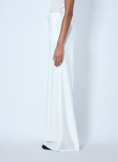 Max Mara Wide-Leg Tailored Trousers White max0265022