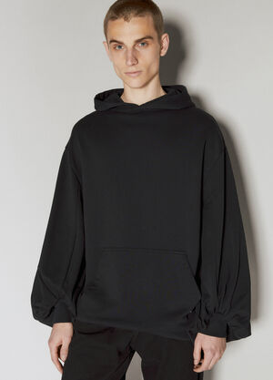 GmbH Exaggerated Sleeve Hooded Sweatshirt Black gmb0156013