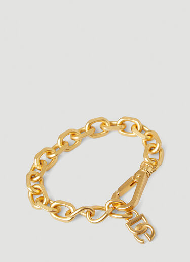 Dolce & Gabbana Logo Charm Chain Bracelet Gold dol0147092