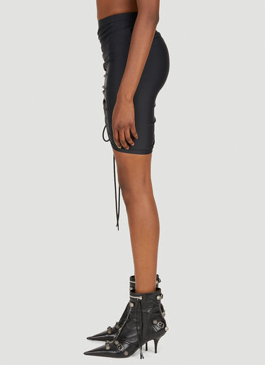 Balenciaga Ruched Mini Skirt Black bal0249114