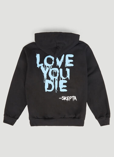 PSYCHWORLD Skepta “Love You Die” Zip-Up Hooded Sweatshirt Black psy0340001