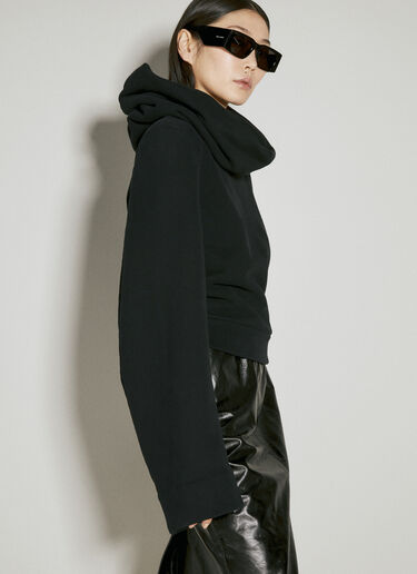 Saint Laurent 스카프 스웨트셔츠 블랙 sla0254031