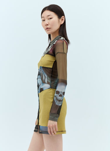 Mesh Shirt Dress Ottolinger Mesh Shirt Dress Multicolour ott0255003