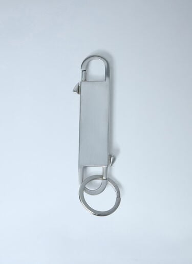 Rick Owens Stainless Steel Key Holder Silver ric0163054