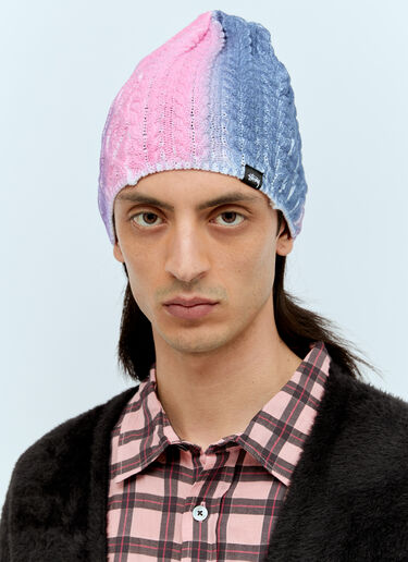 Stüssy 喷绘针织无檐便帽 紫色 sts0156023