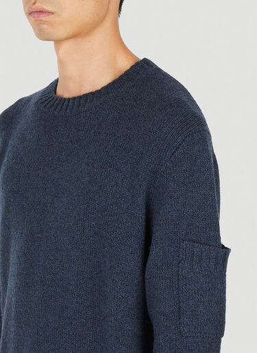 Jil Sander+ 슬리브 포켓 스웨터 블루 jsp0149006