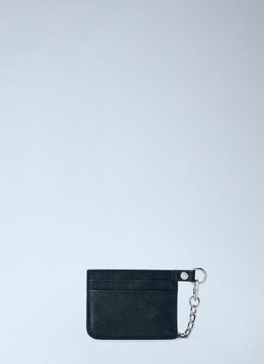 LN-CC® - Vivienne Westwood: Flat Chain Card Holder - Black Vivienne Westwood Flat Chain Card Holder Black vvw0365001