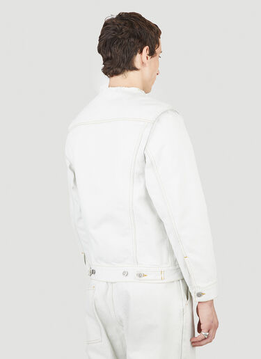 Maison Margiela Collarless Denim Jacket White mla0151020