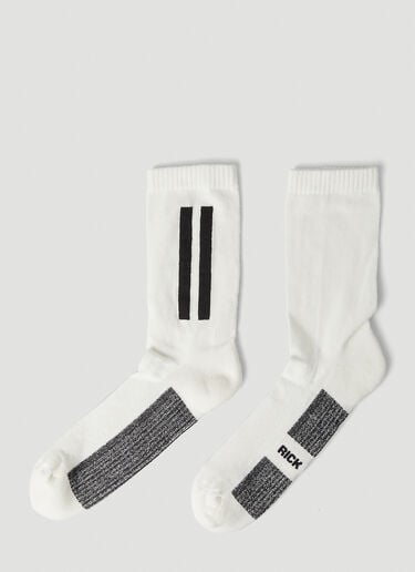 Rick Owens Glitter Socks White ric0247051