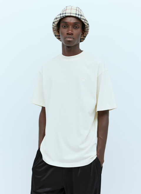 Aries Check Cotton Bucket Hat White ari0154019