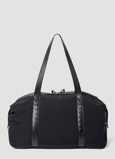 Bottega Veneta 皮革饰边行李袋 黑色 bov0155043