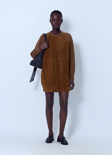 LN-CC® - Max Mara: Suede Panel Dress - Camel Max Mara Suede Panel Dress Camel max0266201