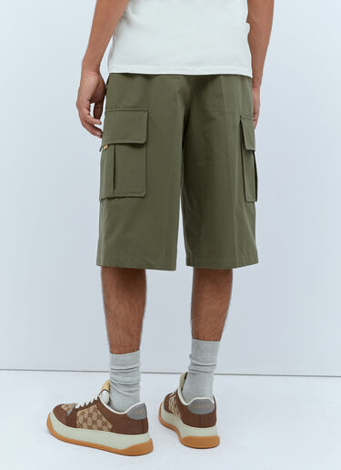 Cargo Bermuda Shorts Gucci Cargo Bermuda Shorts Green guc0153048