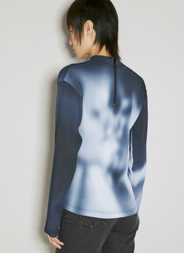 Eytys Jax Pleated Long Sleeve Top Blue eyt0254009