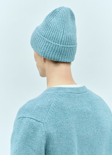 Acne Studios Wool Blend Beanie Hat Blue acn0153027