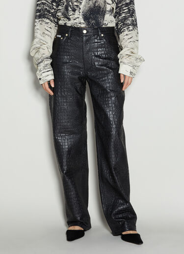 Eytys Benz Croco Pants Black eyt0254001