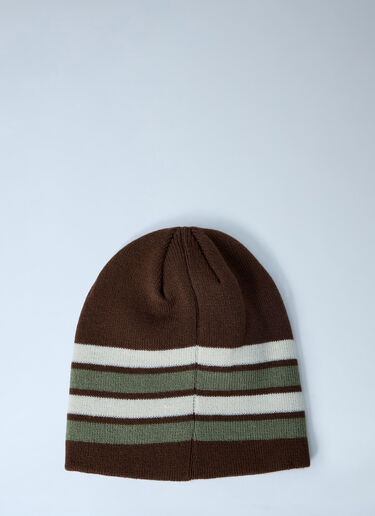 Stüssy Logo Motif Beanie Hat Brown sts0163009