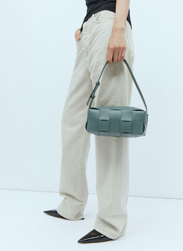 Small Brick Cassette Shoulder Bag Bottega Veneta Small Brick Cassette Shoulder Bag Grey bov0254035