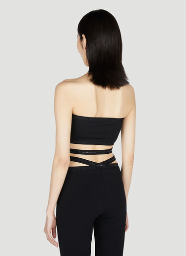 Alexander Wang Logo Halterneck Top Black awg0251027