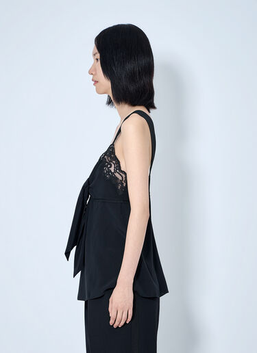 LN-CC® - Chloé: Lace-Trim Silk Crêpe Camisole - Black Chloé Lace-Trim Silk Crêpe Camisole Black chl0264006