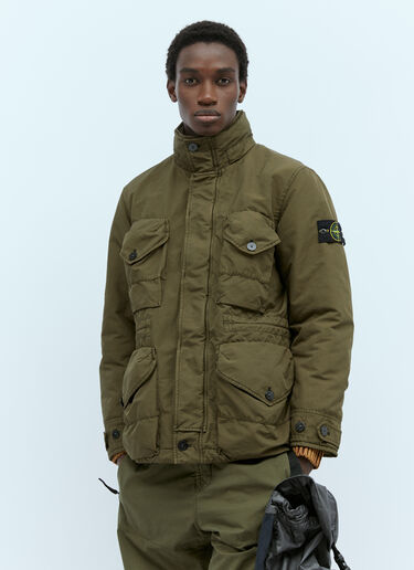 Stone Island Padded Cargo Jacket Green sto0154028