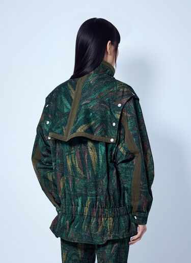 Kiko Kostadinov Heron Belted Jacket Green kko0265004