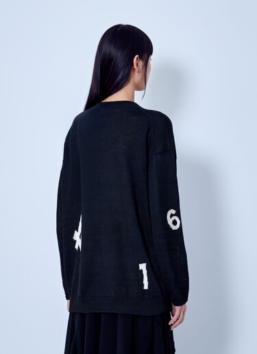LN-CC® - Yohji Yamamoto: Round Neck Pullover - Black Yohji Yamamoto Round Neck Pullover Black yoy0263019