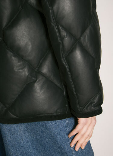 Prada Quilted Nappa Leather Caban Black pra0259015