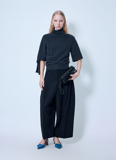 Jacquemus Le Pantalon Miami Wool Wide-Leg Pants  Black jac0266010